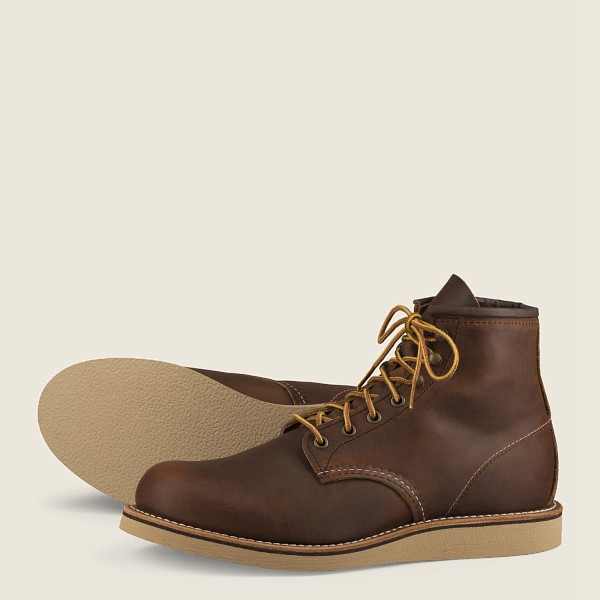 Red Wing Heritage Bot Erkek - Rover - 6-Inchr Rough & Tough Deri - Koyu Kahverengi - 46ZOWCAVY